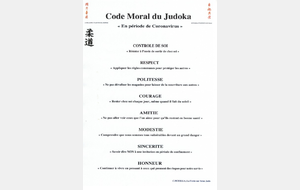 Code moral du judokas  spécial coronavirus 