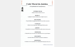 Code moral du judokas &quot;spécial coronavirus&quot;