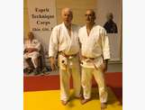 Avec M Serge OUDARD, 91 ans, 8ème dan, pionnier du Judo français